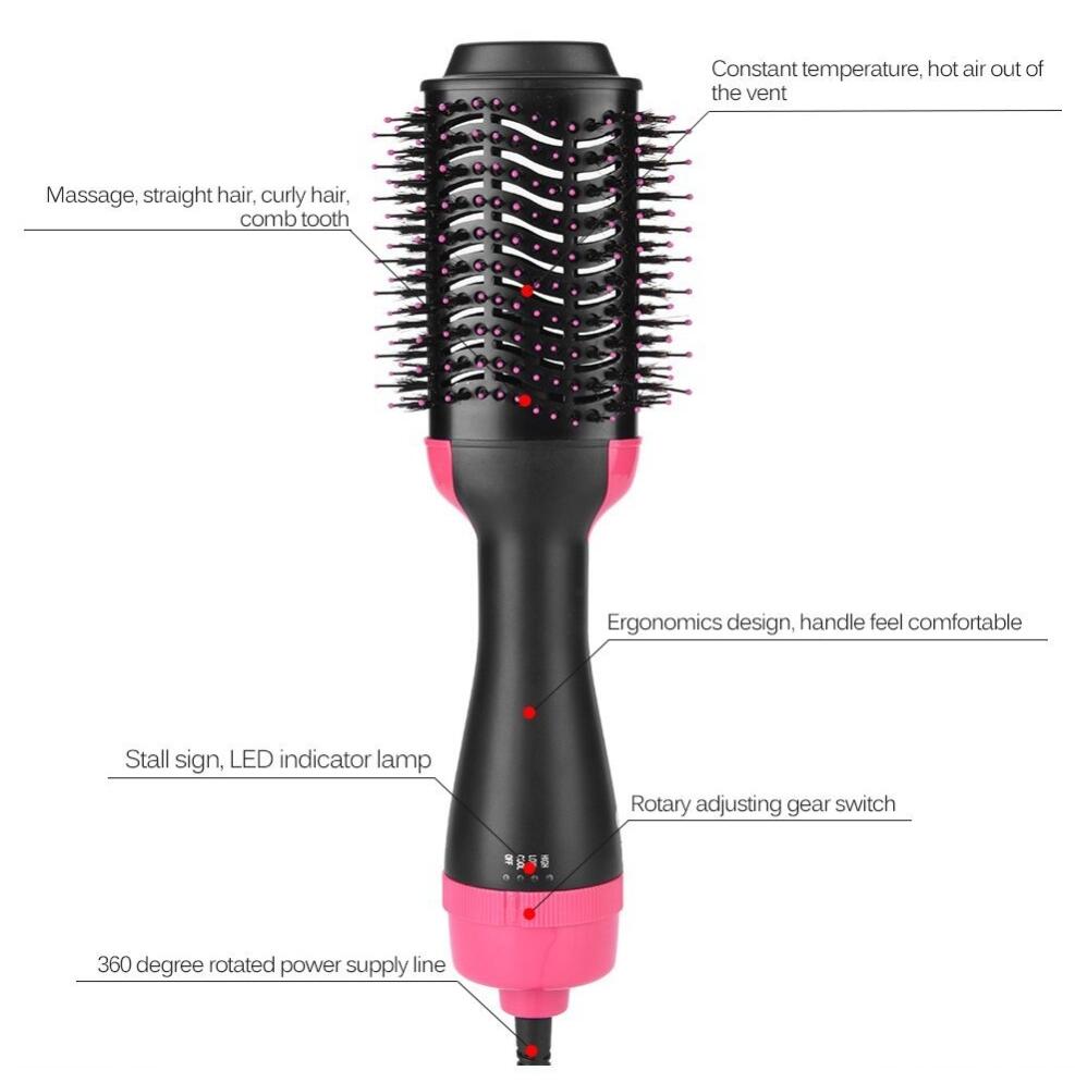 One-Step Electric Hair Dryer Comb Multifunctional
