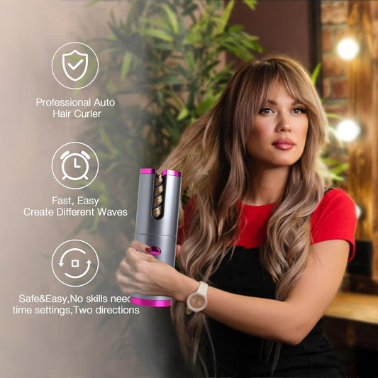 Cordless Hair Curler iron